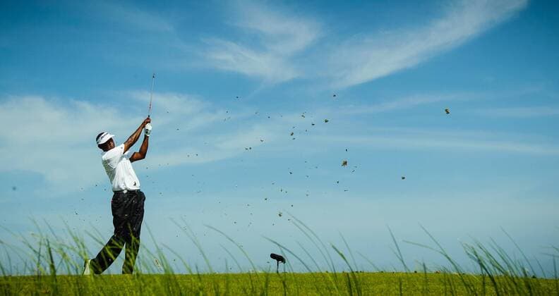 Aug. 11, 2012 - Kiawah Island, SC, USA - Vijay Singh hits his tee shot to the 5th green during the third round of the 2012 PGA Golf Herren Championship at the Ocean Course on Kiawah Island, South Carolina, on Saturday, August 11, 2012. PGA Golf Herren Championship, 3rd round - ZUMAm67