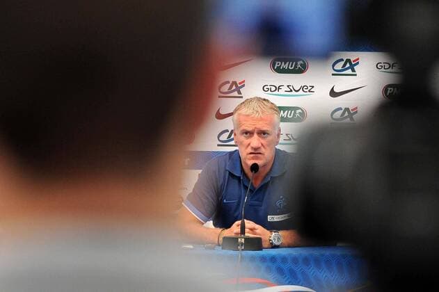 Didier Deschamps (Coach FRA) - Pressekonferenz - Nationalteam Frankreich- 13 08 2012 xN.LeGouic FEPx 