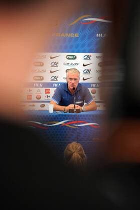 Didier Deschamps (Coach FRA) - Pressekonferenz - Nationalteam Frankreich- 13 08 2012 xN.LeGouic FEPx 