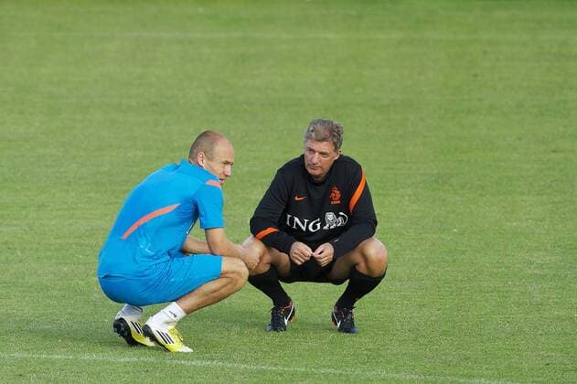 (L-R) Arjen ROBBEN - Training Netherlands Nationalteam 2012 2013 xVIxWillemxJanxDijkdrentxIVx 1096349