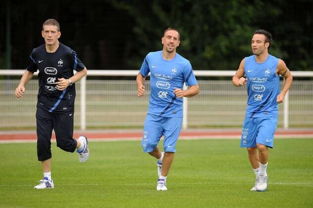 Franck Ribery - Mathieu Valbuena - Training Nationalteam Frankreich - 13 08 2012 xN.LeGouic FEPx 