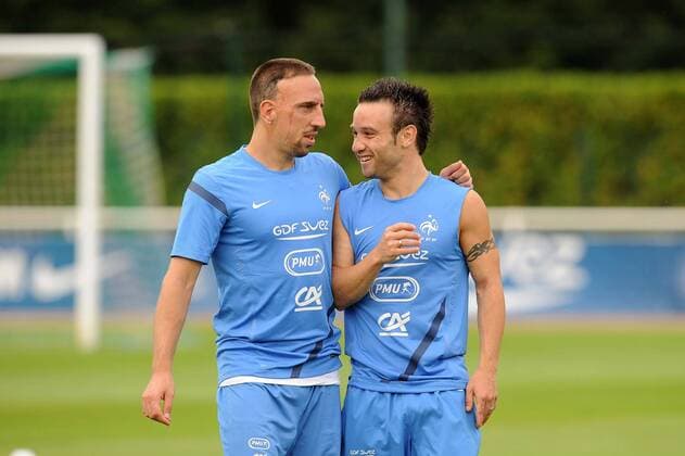 Franck Ribery - Mathieu Valbuena - Training Nationalteam Frankreich - 13 08 2012 xN.LeGouic FEPx 