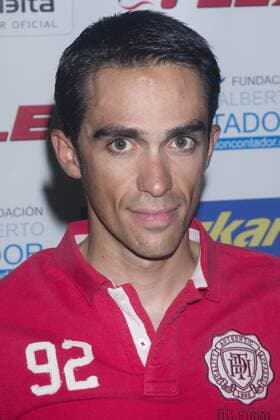 13.08.2012. The cyclist Alberto Contador presented at the Hotel Las Artes in Pinto charity campaign to collect bicycles for the Tour of Spain. In the image Alberto Contador (Alterphotos Marta Gonzalez)  (20185397)