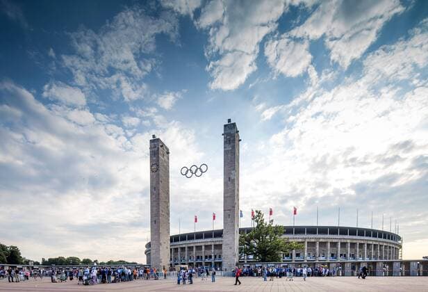 Fussball: 2. Bundesliga, Hertha BSC, Berlin, 3. August 2012, Olympiastadion, Stadion