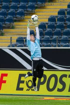 Ron Robert Zieler (Deutschland) - Training DFB Nationalmannschaft in der Commerzbank Arena in Frankfurt am Main - Freisteller,14.08.2012,Deutschland,Fußball,Mann,Männer
