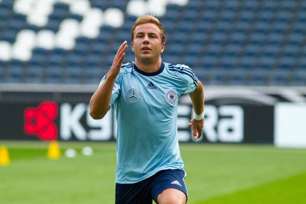 Mario Götze (Deutschland) - Training DFB Nationalmannschaft in der Commerzbank Arena in Frankfurt am Main - Einzelbild,14.08.2012,Deutschland,Fußball,Mann,Männer