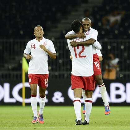 Bern 15 08 2012 Italien - England: Jermain Defoe 