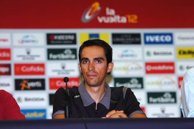 2012, conferenza stampa vigilia Vuelta Espana 2012 Team Saxo Bank - Tinkoff Bank 2012, Saxo Bank - Tinkoff Bank 2012, Contador Alberto, Pamplona 
