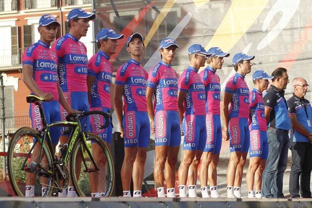 17 08 12 LAMPRE TEAM PRESENTACION EQUIPOS VUELTA ESPANA 2012 PAMPLONA 