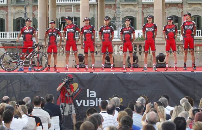 17 08 12 BMC TEAM PRESENTACION EQUIPOS VUELTA ESPANA 2012 PAMPLONA 