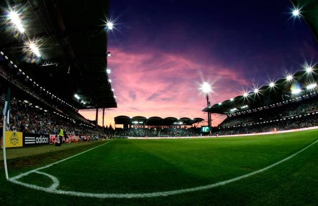 WIEN,AUSTRIA,18.AUG.12 - FUSSBALL - tipp3 Bundesliga powered by T-Mobile, SK Rapid Wien. Bild zeigt das Hanappi-Stadion . 