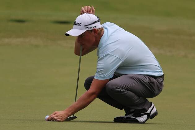 18 Aug 2012: Bud Cauley during third round action at the the Wyndham Championship Tournament at Sedgefield Country Club, Greensboro, North Carolina. GOLF: AUG 18 PGA Golf Herren - Wyndham Championship Icon201208180536 EDITORIAL USE ONLY