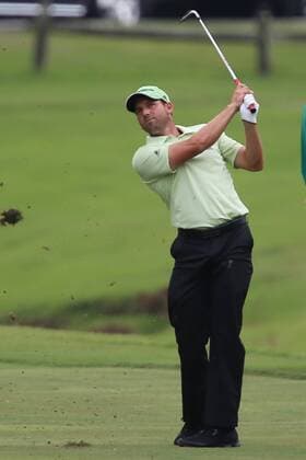 18 Aug 2012: Sergio Garcia approaches 15 during third round action at the the Wyndham Championship Tournament at Sedgefield Country Club, Greensboro, North Carolina. GOLF: AUG 18 PGA Golf Herren - Wyndham Championship Icon201208180571 EDITORIAL USE ONLY