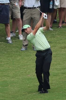 18 Aug 2012: Sergio Garcia approaches 18 during third round action at the the Wyndham Championship Tournament at Sedgefield Country Club, Greensboro, North Carolina. GOLF: AUG 18 PGA Golf Herren - Wyndham Championship Icon201208180779 EDITORIAL USE ONLY