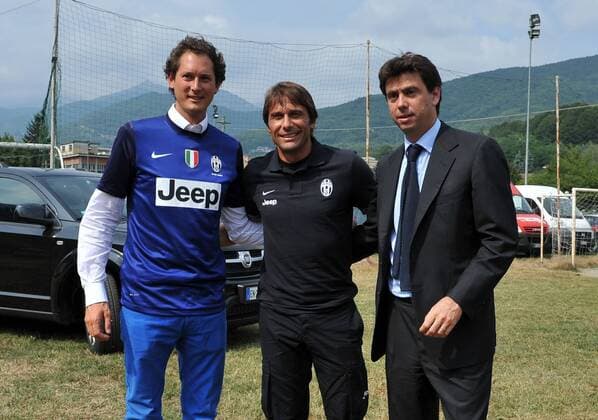 Juventus Turin A - Juventus Turin B john elkann, antonio conte Coach juventus, Andrea agnelli President juventus xHOCHxZWEIx xItalyxPhotoxPressx 