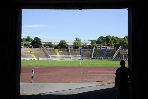 Fußball, Stadiongeschichte 1. FC Saarbrücken Das Ludwigsparkstadion in Saarbrücken am Donnerstag (23.8.2012).