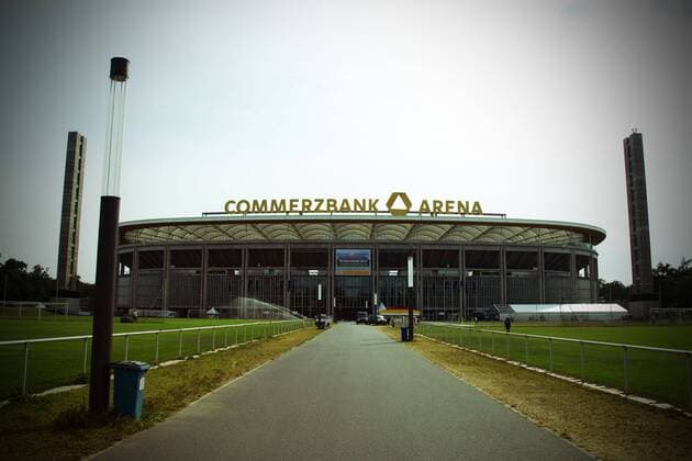 Commerzbank Arena in Frankfurt am Main im DFB Nationalmannschaft Design - 14.08.2012,Deutschland,Fußball,Mann