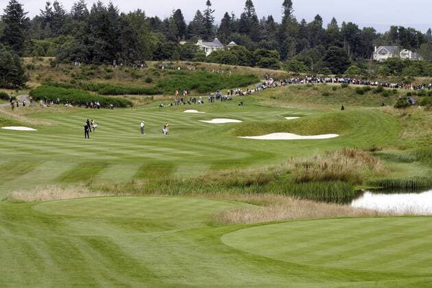 25.08.2012 Gleneagles, Scotland. Looking towards the 9th green during day three of the Johnnie Walker Championship from Gleneagles Golf Course. xIanxBuchanx  ActionPlus11320635