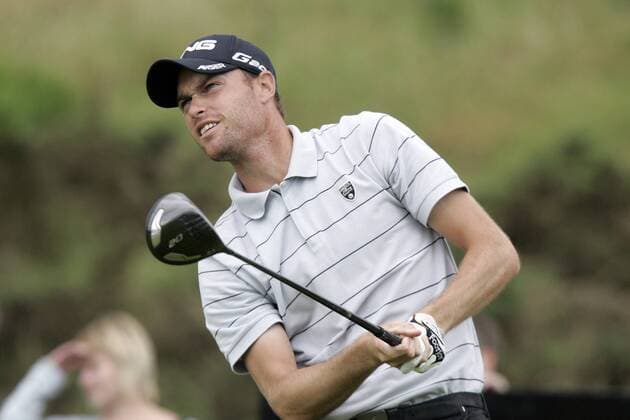25.08.2012 Gleneagles, Scotland. Rhys DAVIES in action during day three of the Johnnie Walker Championship from Gleneagles Golf Course. xIanxBuchanx  ActionPlus11320662