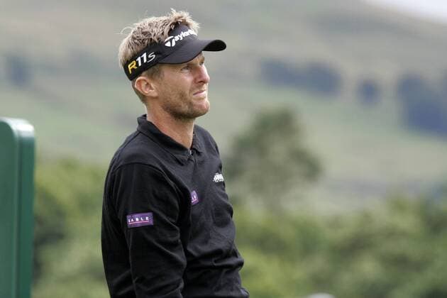 25.08.2012 Gleneagles, Scotland. David LYNN in action during day three of the Johnnie Walker Championship from Gleneagles Golf Course. xIanxBuchanx  ActionPlus11320673