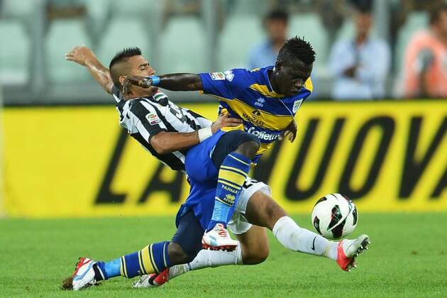 Arturo Vidal Juventus, Afriyle Acquah Parma Torino 25 8 2012 Juventus stadium Football 2012 2013 Serie A; Juventus Turin - FC Parma (AC) - andreaxstaccioli
