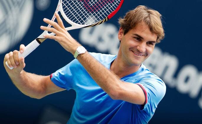 TENNIS - ATP, US Open 2012 NEW YORK CITY,NEW YORK,USA,25.AUG.12 - TENNIS - ATP Tennis Herren World Tour, US Open 2012, Grand Slam, Flushing Meadows, Arthur Ashe Kids Day. Bild zeigt Roger Federer (SUI). 