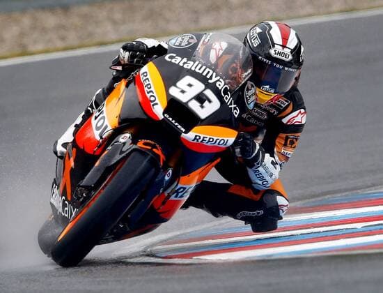 MOTORSPORT - MotoGP, GP Tschechien BRNO,TSCHECHIEN,26.AUG.12 - MOTORSPORT - MotoGP, Grand Prix von Tschechien, Automotodrom Brno, Moto2. Bild zeigt Marc Marquez (ESP Suter). 