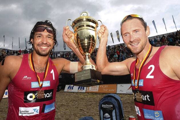 Beachvolleyball: Deutsche smart Beach-Volleyball Meisterschaften, Jonathan Erdmann und Kay Matysik - Deutscher Meister xHOCHxZWEIx xPhilippxSzyzax