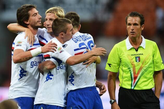 Referee Luca Banti, Serie A, AC Mailand - Sampdoria Genua andreaxstaccioli