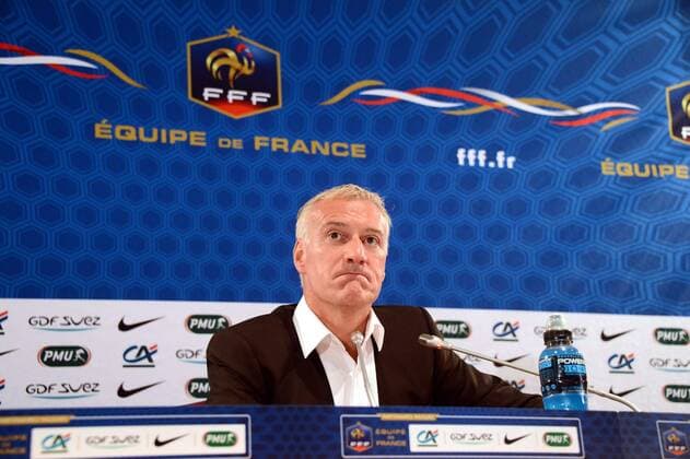 Didier DESCHAMPS - Pressekonferenz - Nationalteam Frankreich - FFF - 29 08 2012 AnthonyBIBARD FEP Panoramic 