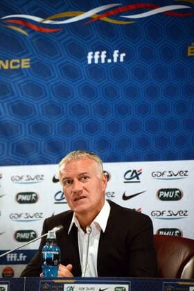 Didier DESCHAMPS - Pressekonferenz - Nationalteam Frankreich - FFF - 29 08 2012 AnthonyBIBARD FEP Panoramic 