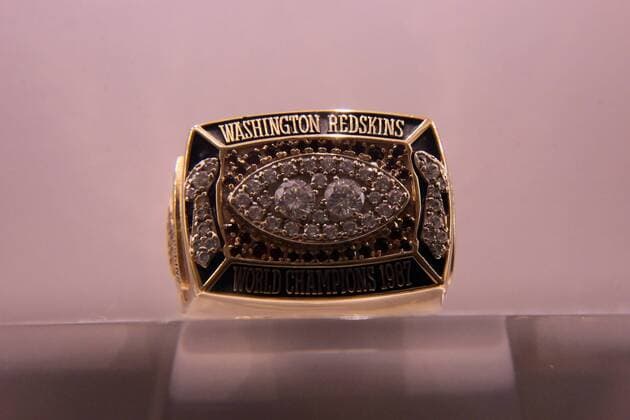 Super Bowl Ringe der einzelnen Siegerteams: XXII Washington Redskins 1987