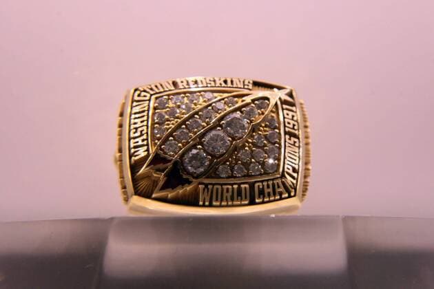 Super Bowl Ringe der einzelnen Siegerteams: XXVI Washington Redskins 1991