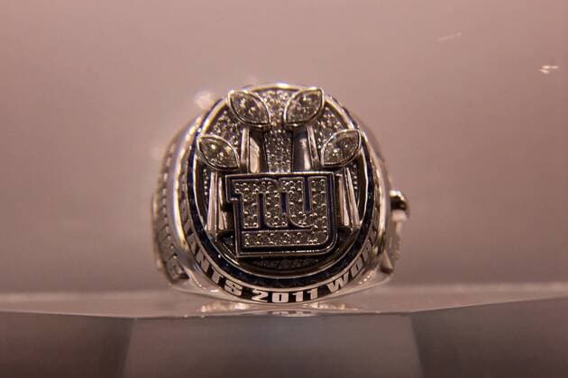 Super Bowl Ringe der einzelnen Siegerteams: XLVI New York Giants 2011