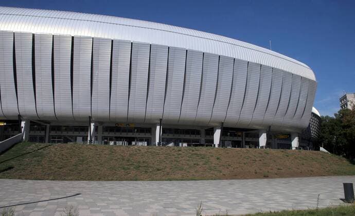 29.08.2012 Cluj-Napoca (Romania) New stadium Arena Cluj . FC CFR 1907 Cluj will play Champions League matches at these stadium.Who is domestic stadium of local club U-Cluj( FC Universitatea Cluj). Arena Cluj is multifunctional stadium with capacity 30.201 thousands seats. : 