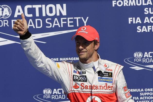 Jenson Button (McLaren Mercedes) after the qualifying in Spa GP Belgien 2012 Formel 1 Grand Prix Belgien 2012