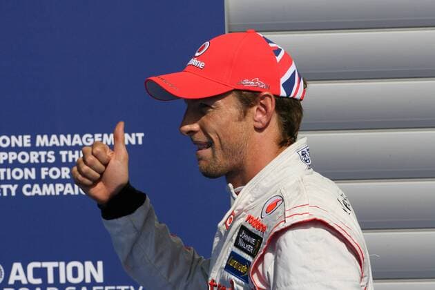 01.09.2012- Qualifying, Jenson Button (GBR) McLaren Mercedes MP4-27 pole position Belgian Grand Prix, Spa-Francorchamps 30 August - 02 September 2 