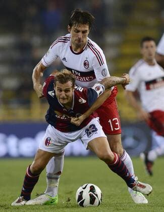 Bologna 01 09 2012 - FC Bologna - AC Milan: Alessandro Diamanti-Francesco Acerbi 