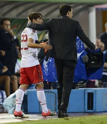 Bologna 01 09 2012 - FC Bologna - AC Milan: Krkic Bojan-Massimiliano Allegri 