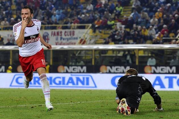 Bologna 01 09 2012 - FC Bologna - AC Milan: Torjubel Giampaolo Pazzini 