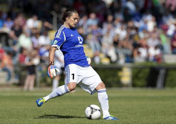 Fussball, 1. Frauen Bundesliga, 1. FFC Frankfurt vs. FF USV Jena, Nadine Angerer (1. FFC Frankfurt)