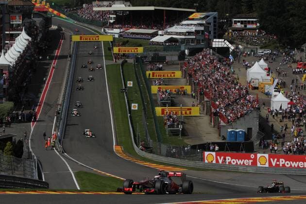 Motorsports: FIA Formula One World Championship 2012, Grand Prix of Belgium, 3 Jenson Button (GBR, Vodafone McLaren Mercedes), xHOCHxZWEIx