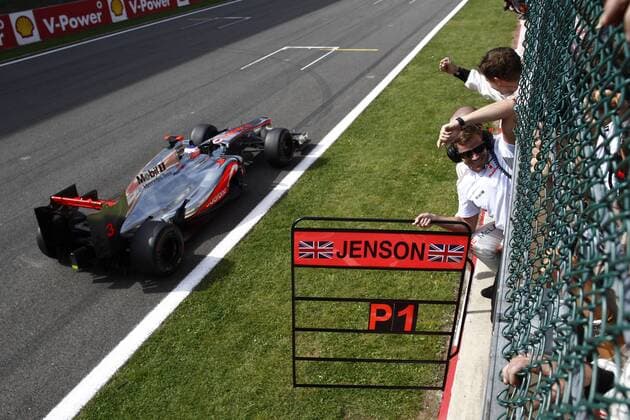 Motorsports: FIA Formula One World Championship 2012, Grand Prix of Belgium, 3 Jenson Button (GBR, Vodafone McLaren Mercedes), xHOCHxZWEIx