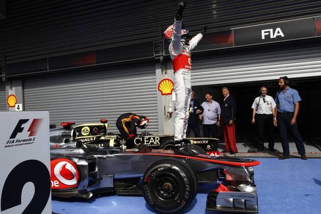 Motorsports: FIA Formula One World Championship 2012, Grand Prix of Belgium, 3 Jenson Button (GBR, Vodafone McLaren Mercedes), xHOCHxZWEIx