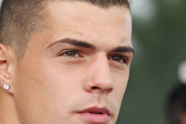 03.09.2012 Feusisberg , Schweiz , Zusammenzug der Schweizer Fussball Nationalmannschaft , WM Qualifikation 2014 Im Bild ; Granit Xhaka (Schweiz) 