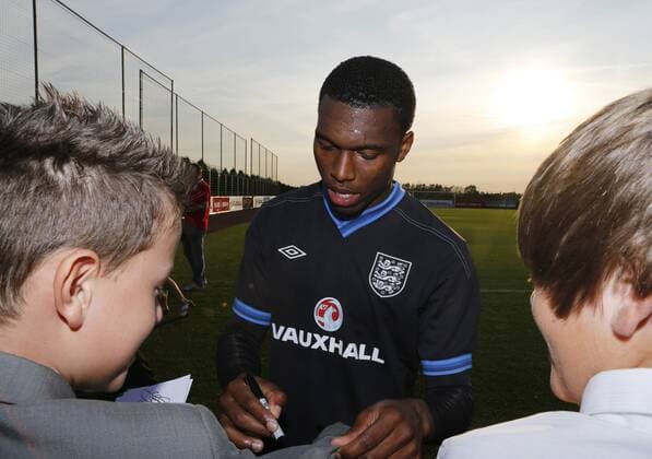 England s Daniel Sturridge during training EDITORIAL USE ONLY. No use with unauthorised audio, video, data, fixture lists, club league logos or live services. Online in-match use limited to 120 images, no video emulation. No use in betting, games or single club league player publications.