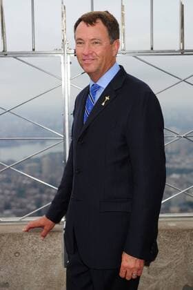 Sept. 4, 2012 - Manhattan, New York, U.S. - The Empire State Building hosts 2012 U.S. Ryder Cup Captain DAVIS LOVE III as he announces his four captain s selections to complete the 2012 U.S. Ryder Cup Team. Davis Love III Announces Ryder Cup Selections - ZUMAb09