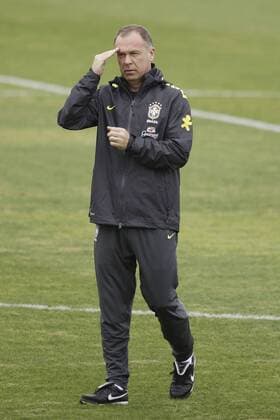 Mano Menezes- Training Brasilien. Sao Paulo SP, Brasil - 04 09 2012. x(8)xNelsonxAntoinex  (11606)