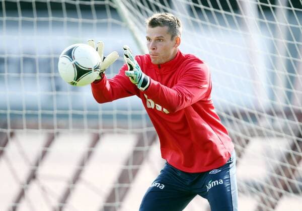 Football, 6. september 2012, Norway; Keeper Rune Almenning Jarstein, Norway 