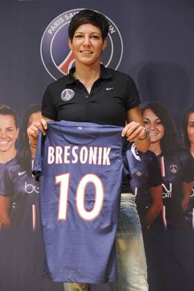 Linda Bresonik FOOTBALL : presentation de l equipe feminine du Paris St Germain PSG - Damen - 06 09 2012 JBAutissier 